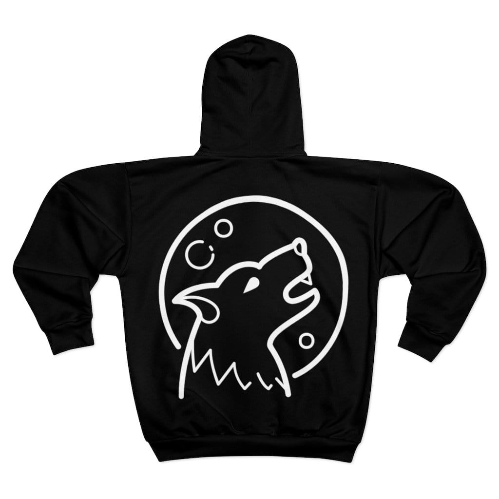 Howling Wolf Unisex Zip Hoodie