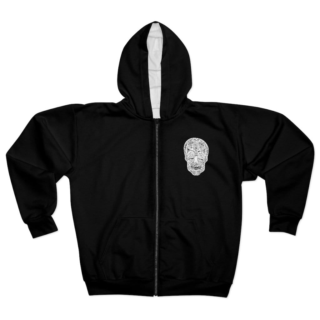 Diamond Skull Unisex Zip Hoodie