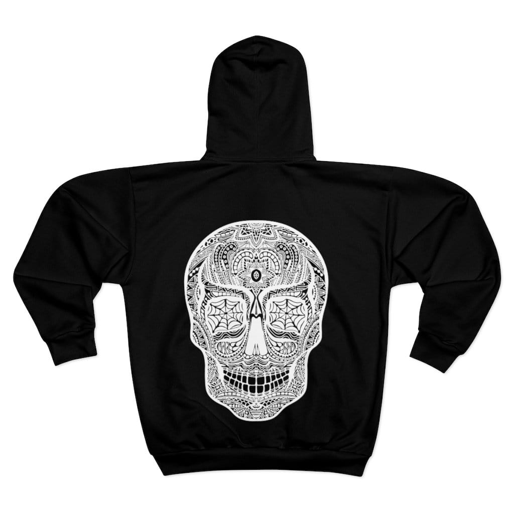 Diamond Skull Unisex Zip Hoodie