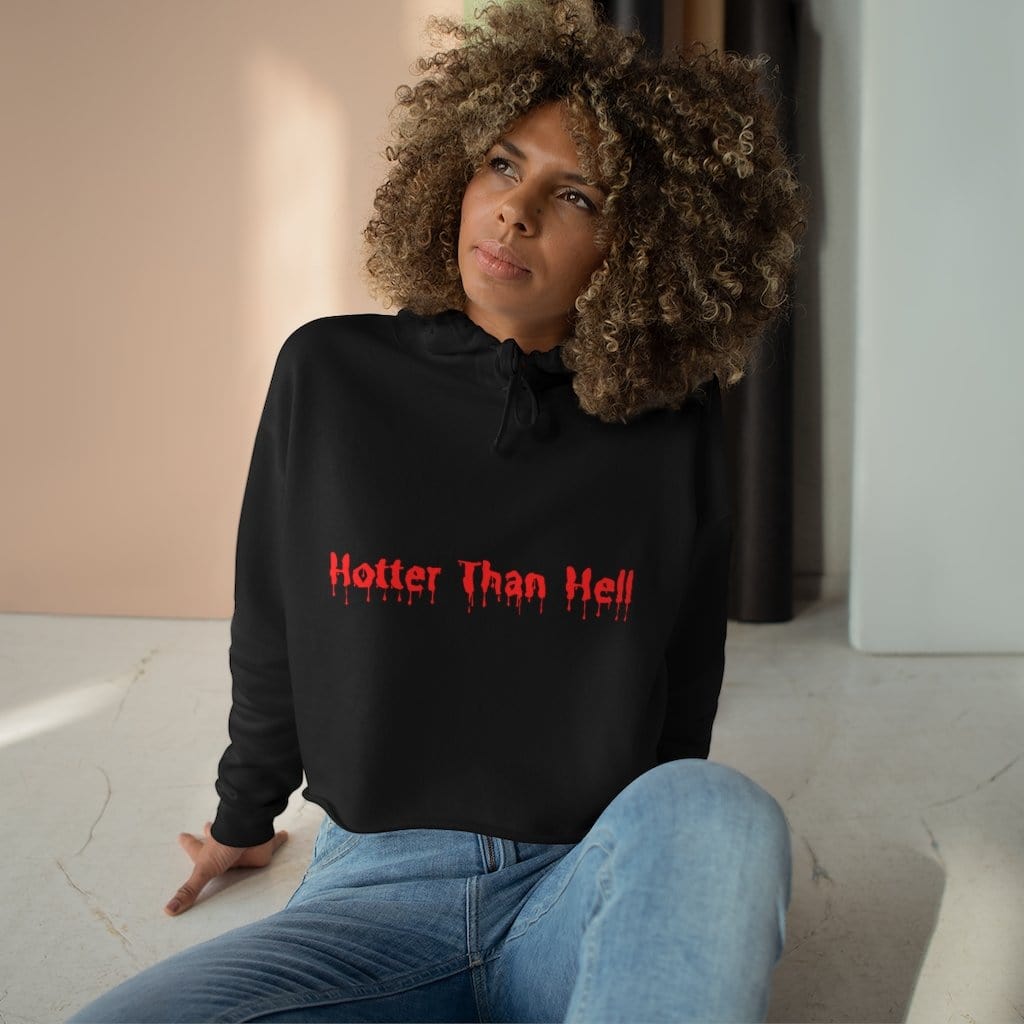 Hotter Than Hell Crop Hoodie