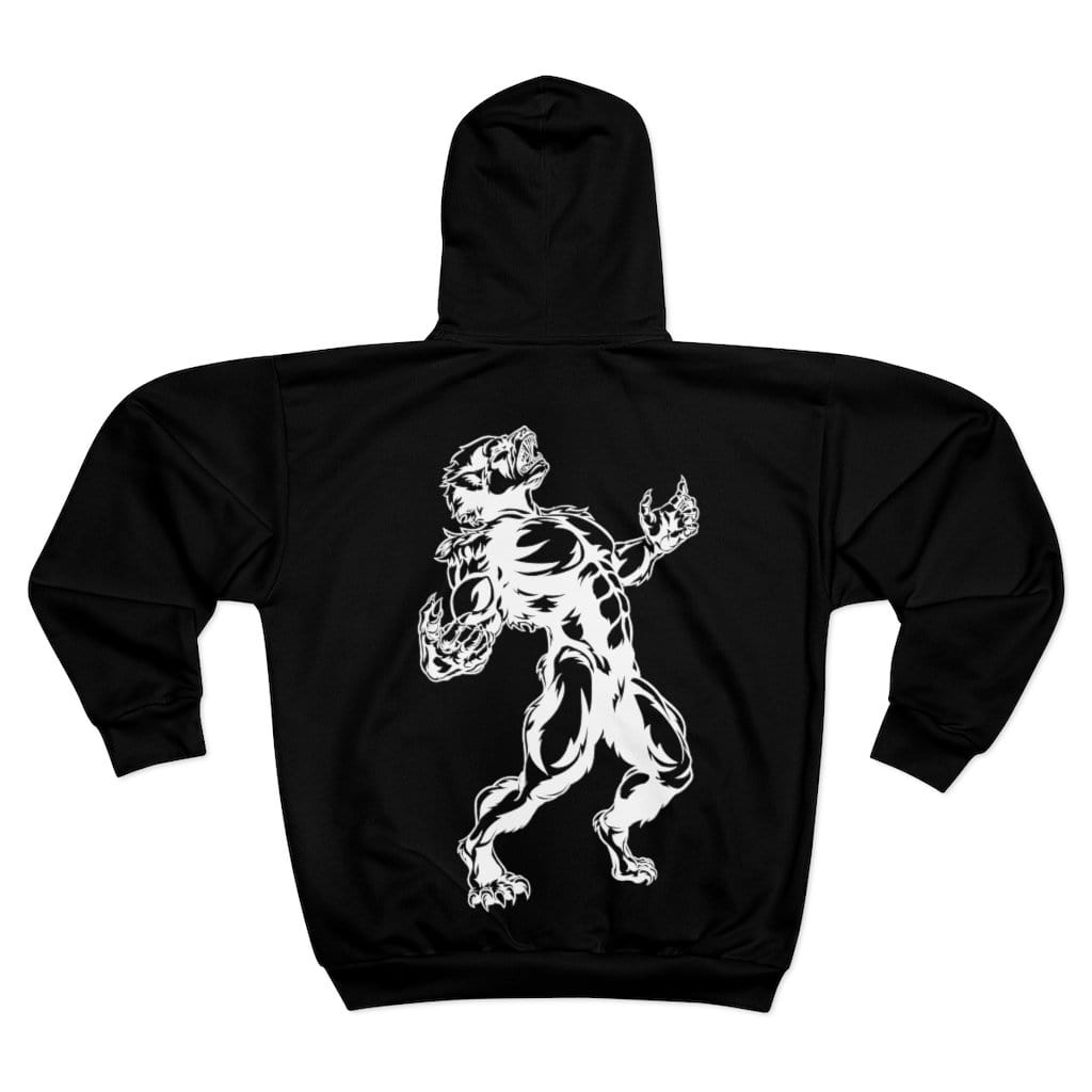 Howling Werewolf Unisex Zip Hoodie