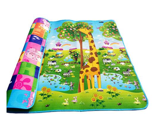 Double Sided Play Mat Dinosaur and Animal Zoo